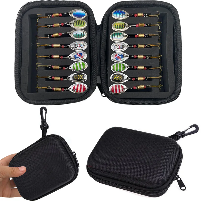 Lure Rotating Composite Sequin Bag Set Outer Hanging Bag Cross-Border Set 16 Pieces Hand Piece Metal Lure Sequins