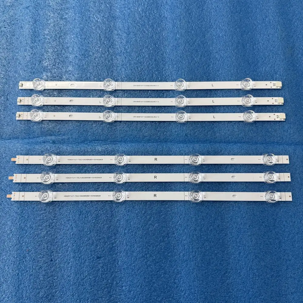 3pcs/set LED Strip For Hisense 43A60GV 43A7GQ 43R7G5 43R6E4 43A6G 43A6GV 43A7GV 43A6H HD425Y1U71-TOL2 SVH430AG9 HD425Y1U51-T0L6