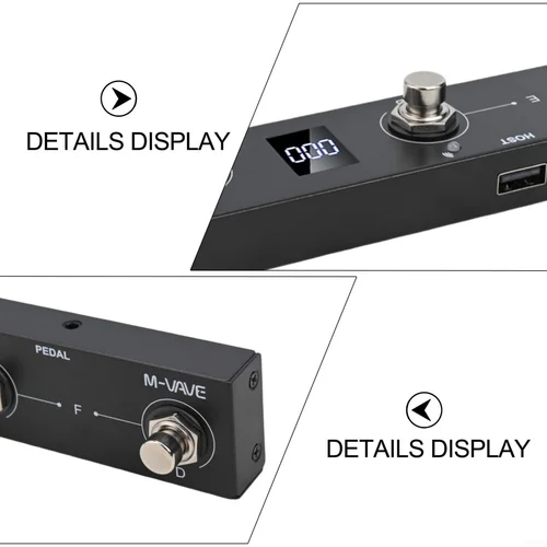 Imagen 2 del producto M-VAVE Chocolate Plus Controlador MIDI inalámbrico con 4 botones Controlador MIDI Pedal Control de aplicación con sistema de transmisión inalámbrico