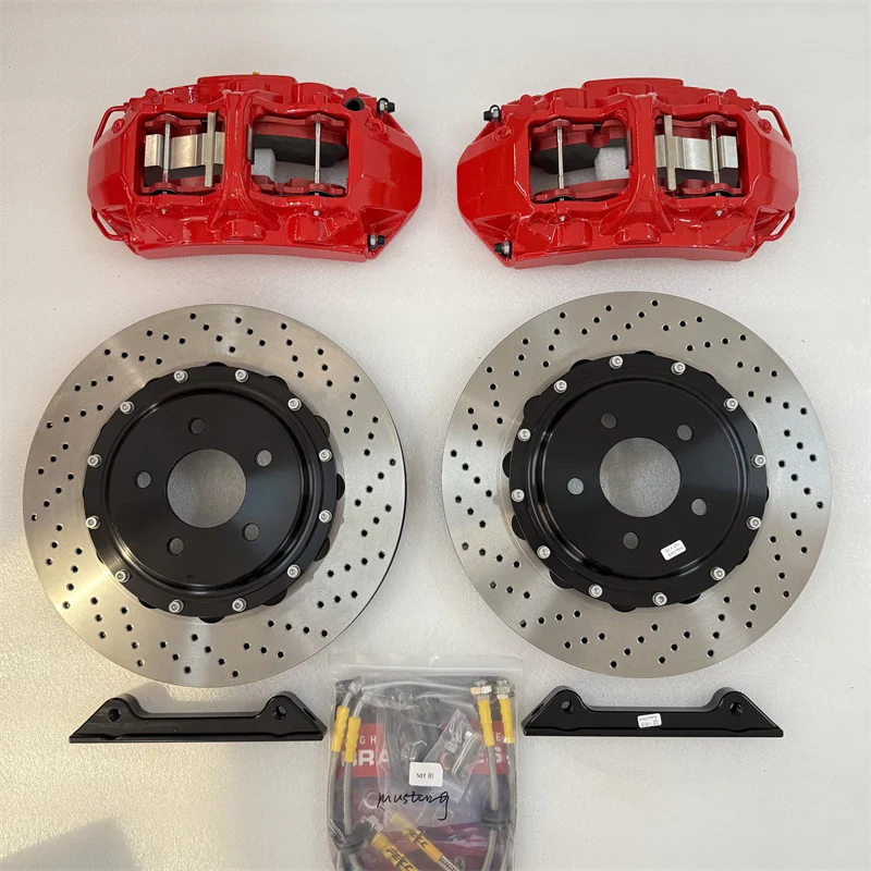 Jekit N 6 Pot Brake Caliper Kit 355*32mm Drilled Disc Rotor For BMW X5 F15 And Land Cruiser 200 New Condition