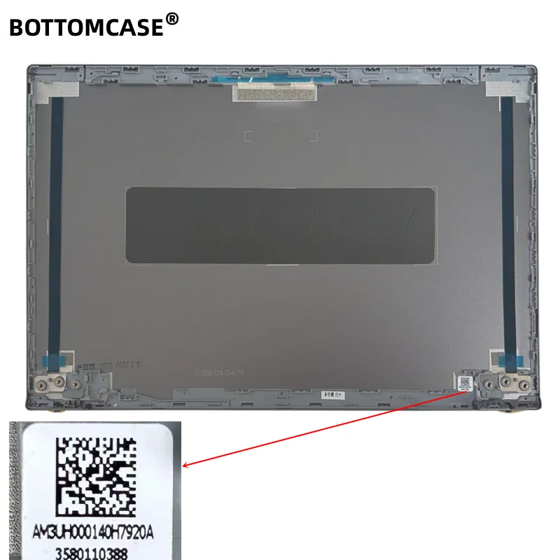 Tampa traseira LCD para acer aspire 5, a514-55-578c, a514-55g, am3uh000140, am3uh000170, am3uh000190, novo