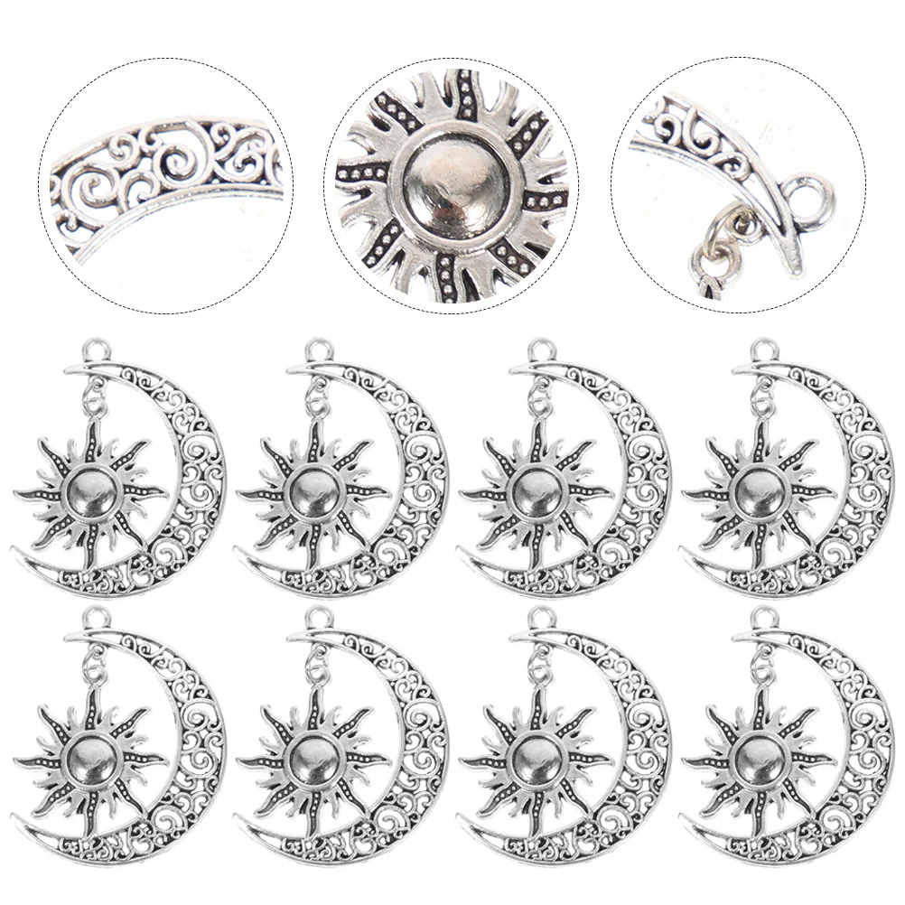 

20Pcs Moon Sun Charms Alloy Jewelry Pendants DIY Necklace Bracelet Keychain Decorative Pendants Accessories Alloy Jewelry Charms