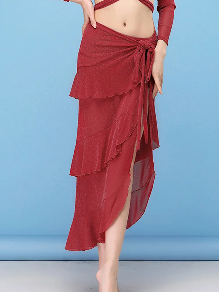 Fly Charm Hip Covering Skirt Belly Dance Butt Towel Skirt Eastern Dance plus Size Bot Wear Beginner Waist Skirt