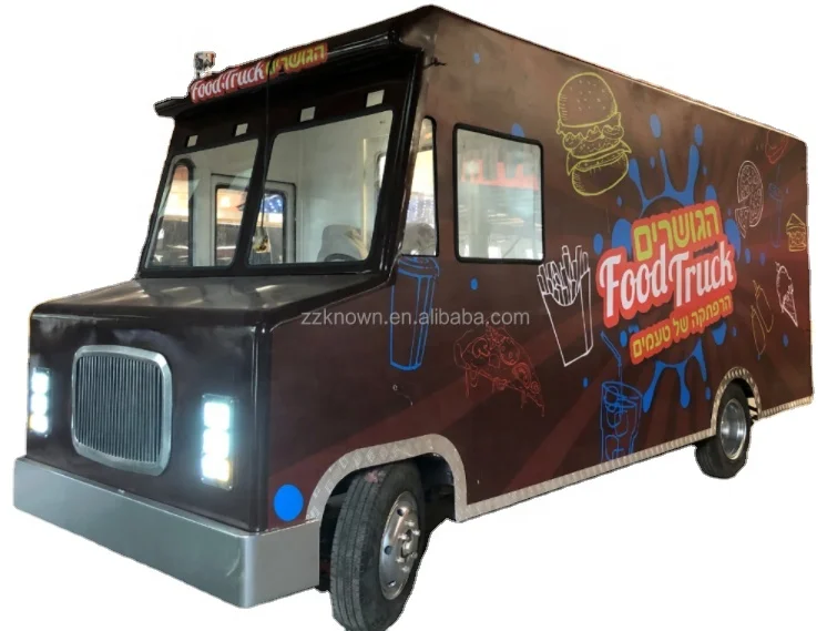 OEM Retro Mobile Food Car Electric Fast Food Truck Ice Cream Catering Kiosk Customized Snack Vending Cart for Sale Europe