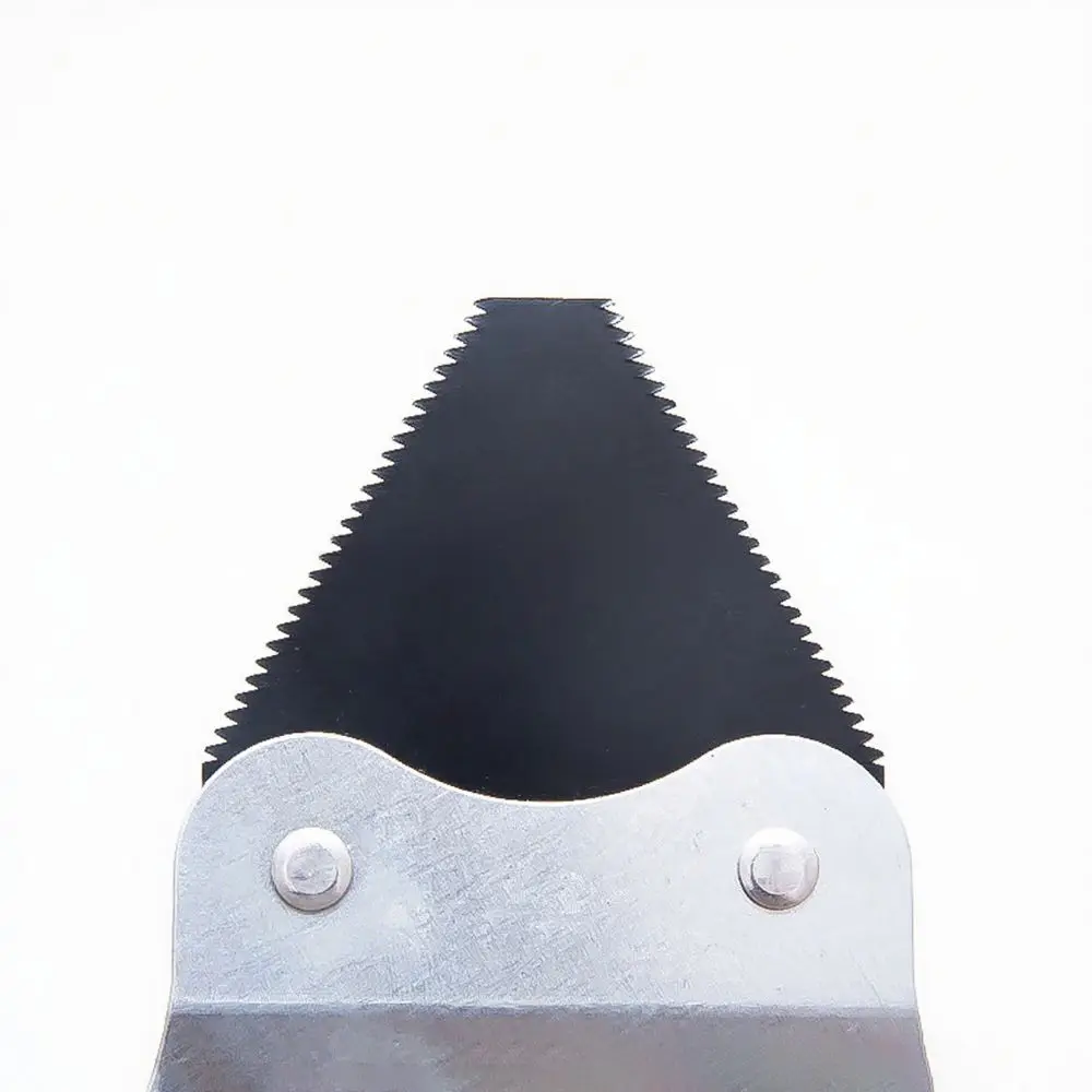 Manganese Steel Lawn Mower Blades Dual-use Triangular Shape Serrated Blades Serrated Edge Quenched Multi-purpose Blades