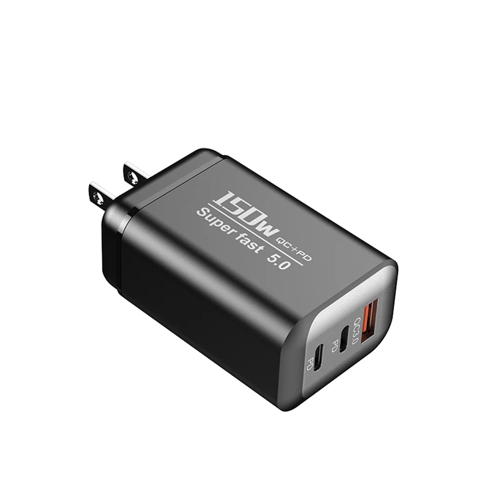 150W USB Typ-C Ladegerät USB QC3.0 Schnellladegerät für Mobiltelefone Reiseadapter für iPhone 17 Samsung Xiaomi EU/UK/US-Stecker