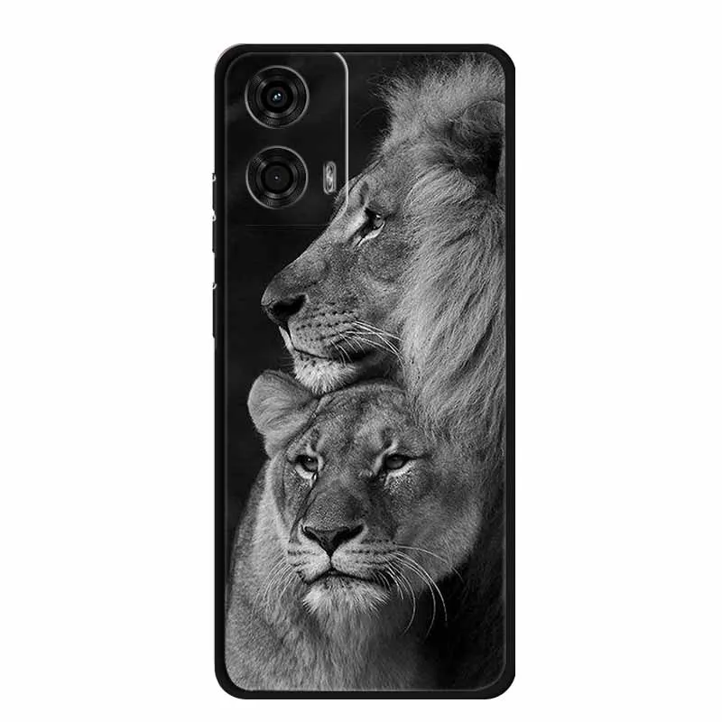 For Motorola Edge 50 Fusion Case Astronaut TPU Soft Silicone Back Cover Phone Cases for Moto Edge50 Fusion Spaceman Lion Capa