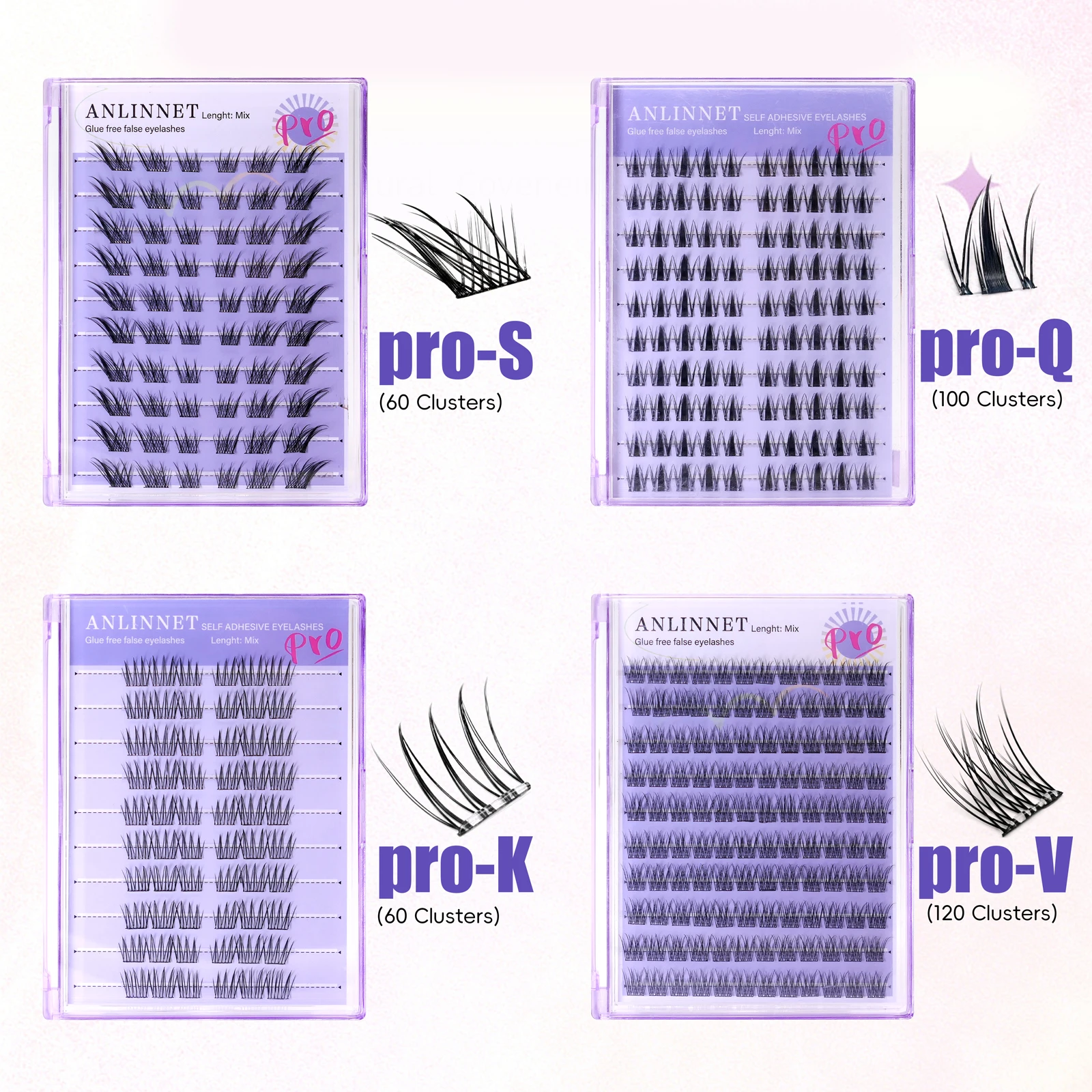 10 صفوف من الرموش الصناعية الخالية من الغراء خفيفة الوزن وناعمة وسعة كبيرة وقابلة لإعادة الاستخدام ذات مظهر طبيعي رموش اصطناعية #1