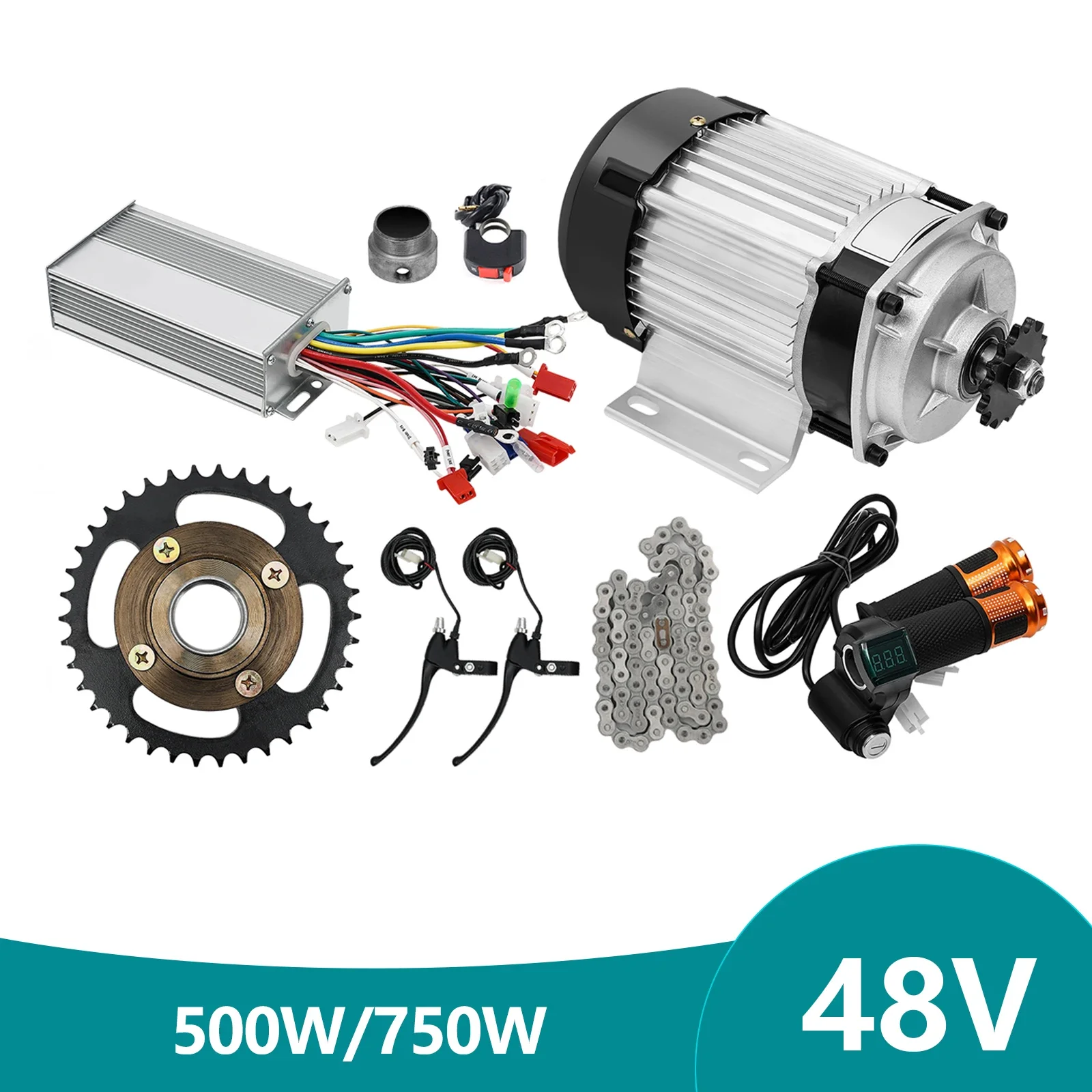 Poderoso motor de scooter elétrico – 750 W, torque de 15,36 N.m, display LED, ideal para deslocamento