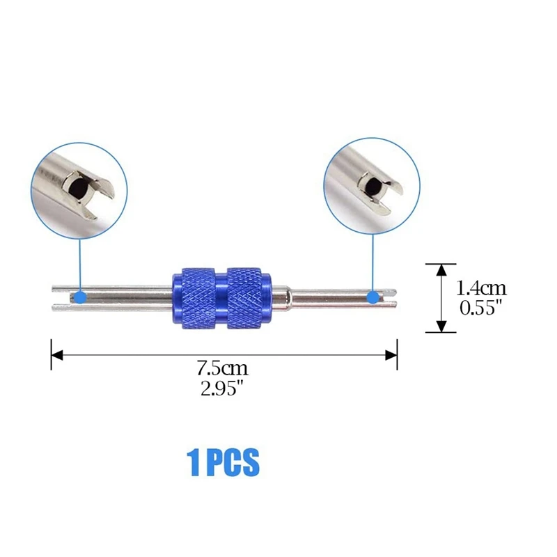142Pcs A/C Air Conditioning Valve Core R12 R134A Refrigeration Valve Core R12 / R134A AC Master Valve Core Repair Kit