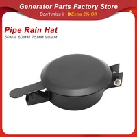 Tubo de escape del generador, sombrero para la lluvia, embudo de escape de 60mm, cubierta para Bulldozer a prueba de lluvia