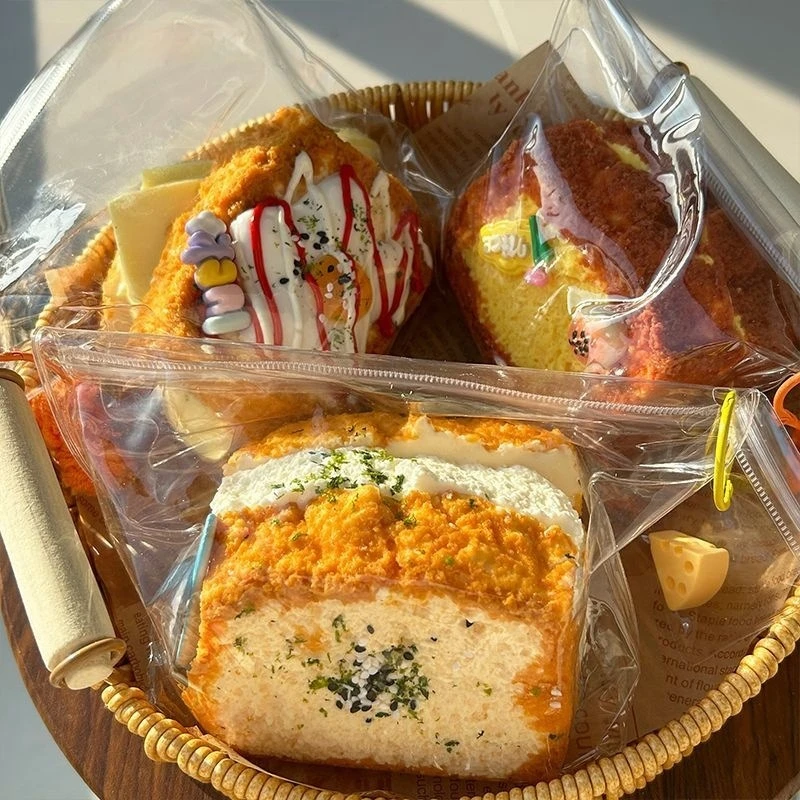 Food Grade Silicone Squeeze Toy Slow Rebound Toast Creamy Mud Sensation Stress Relief Gift Item Soft Texture Dough Kneading Tool