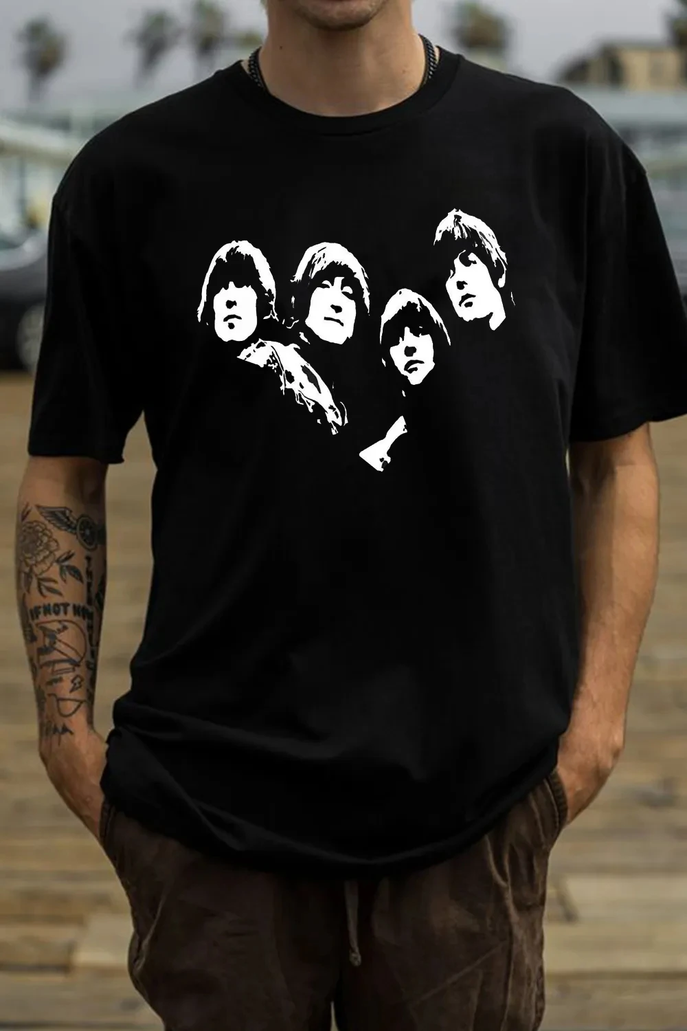 2026 The Beatles Band T Shirt Mens Womens Cotton Tees Ummer Casual Short Sleeve Round Neck Clothing Loose Tops Trend