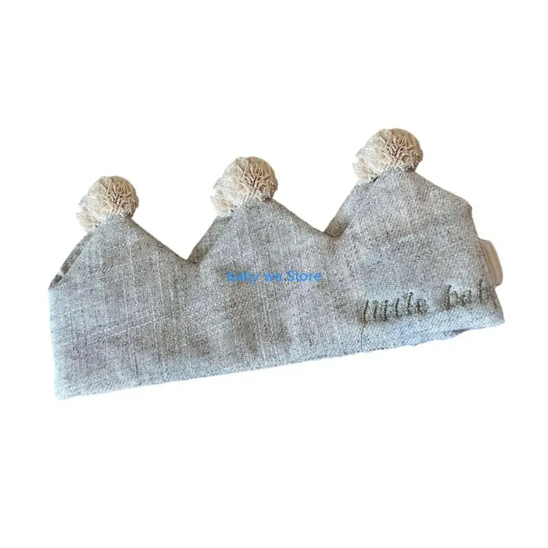 Royal Theme Baby Boy Headwear For 100 Days Celebration First Birthday Accessory 4XBD