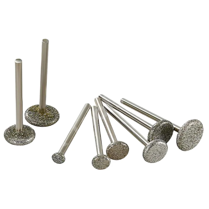 Imagem -05 - Diamond Grinding Head Burrs Bits Dremel Acessórios mm Shank Jade Stone Escultura Polimento Gravura Tool Pcs