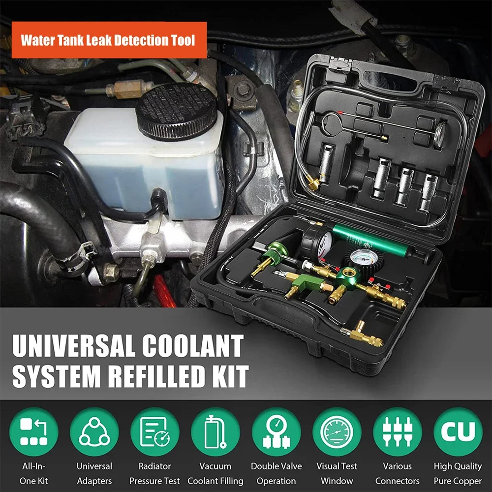 

Car Water Tank Pressure Leak Tester Set