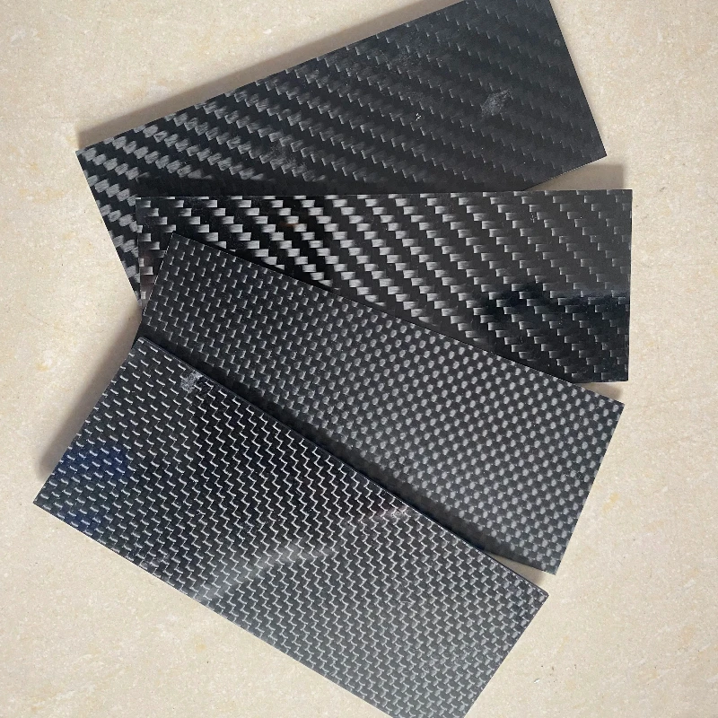 3K Carbon Fiber Plate 125x50mm 1mm/2mm/3mm Thickness Lightweight High Strength for DIY RC Drone Car Aerospace Model Makin