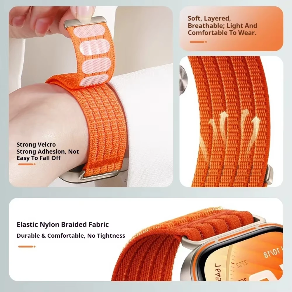 Sportliches Nylon-Geflechtarmband für Huawei Watch Fit 4 5 Pro Offizielles Komfortables Armband Huawei Watch Fit 3 Correa Zubehör – Detail 2