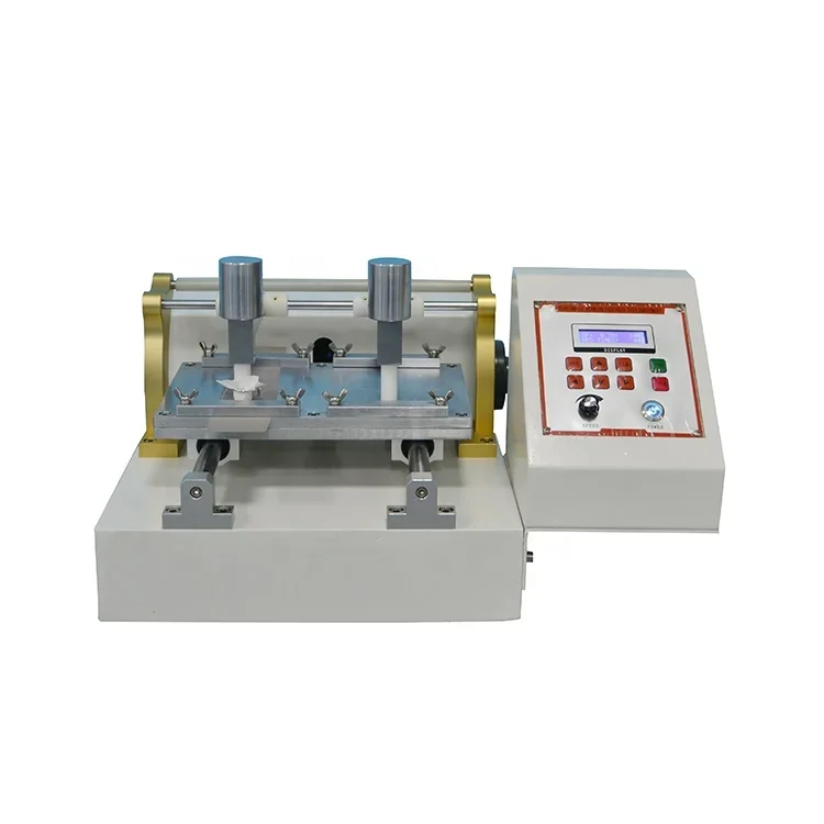 Fabric Friction Dyeing Color Fastness Tester, Leather 2 Head JIS Rubbing Tester Wet and Dry Rubbing Testing Machine