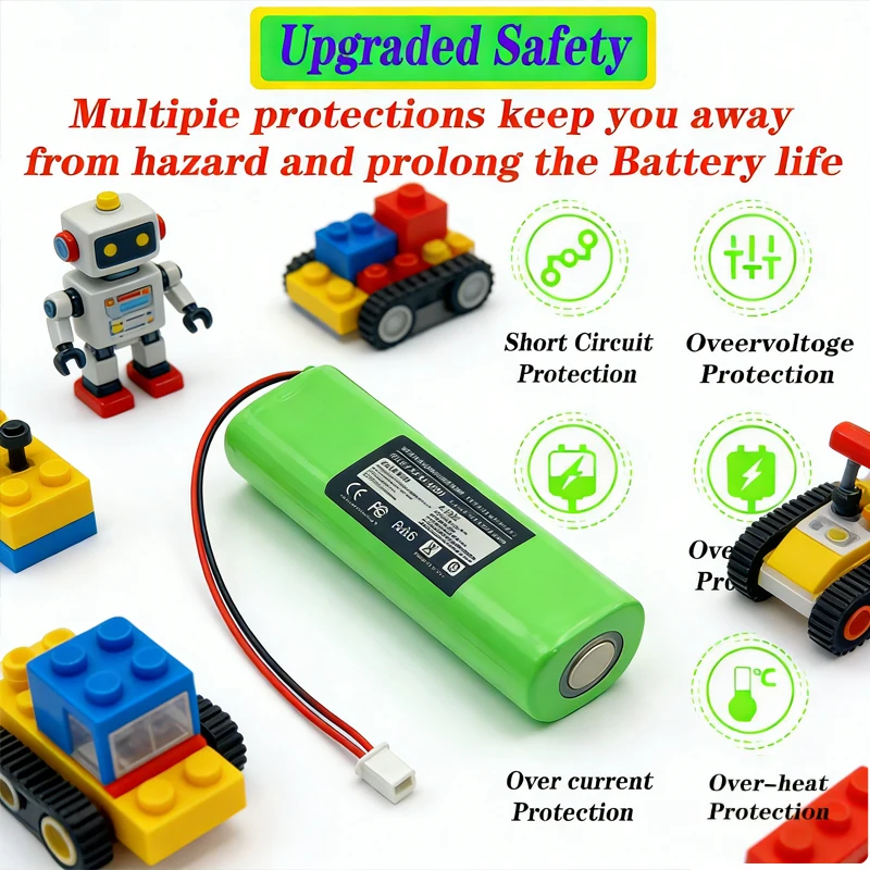 

New Robotic Vacuum Cleaner 14.4V 5200/6500/9800/12800mAh Robot Battery For Xiaomi Viomi S9 ROIDMI EVE PLUS