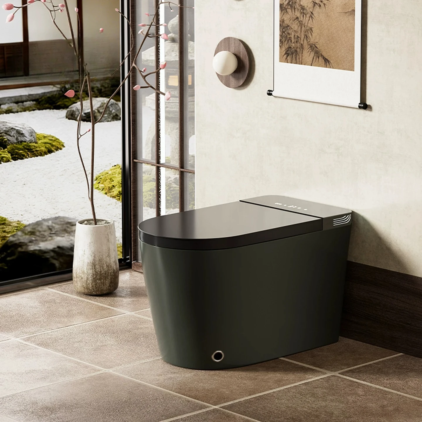 For Smart toilet Fully automatic toilet flushing and drying Built-in water tank Foam shield Smart toilet