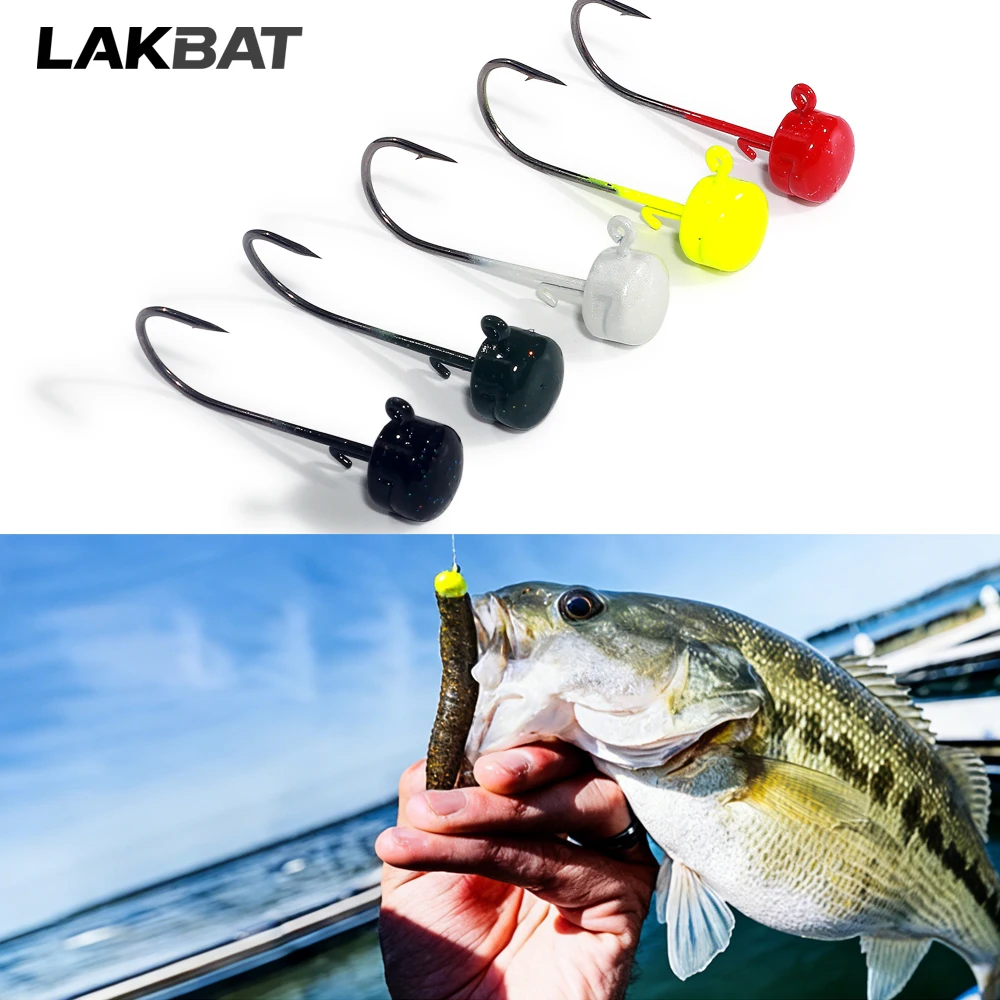 Ned Rig Mushroom Jig Heads, 2,8 g/3,5 g/4,6 g/7 g Angelhaken aus Kohlenstoffstahl für weiche Köder, 5–20 Stück Angelzubehör – Detail 4