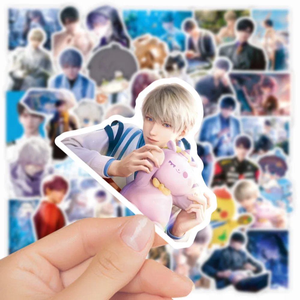 10/50Pcs Anime Stationery Stickers Love and Deepspace Sticker Stationery Student Cartoon Q Version Waterproof Graffiti Decorate