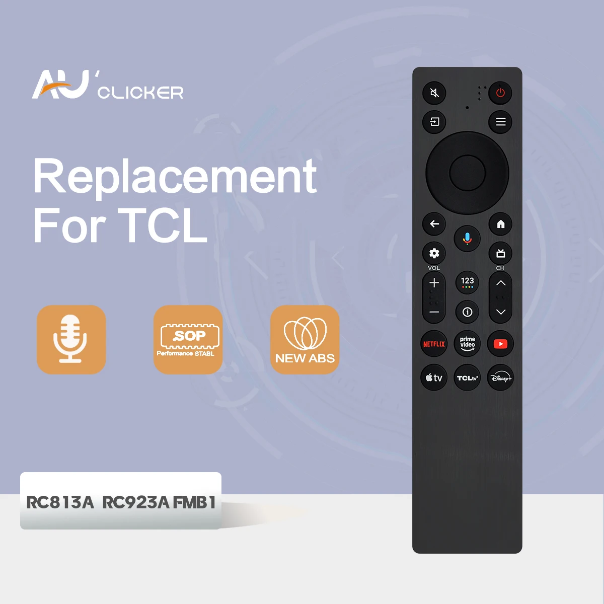 Telecomando Originale RC923A FMB1 Per TV TCL Smart LED Con Bluetooth E Voice Control