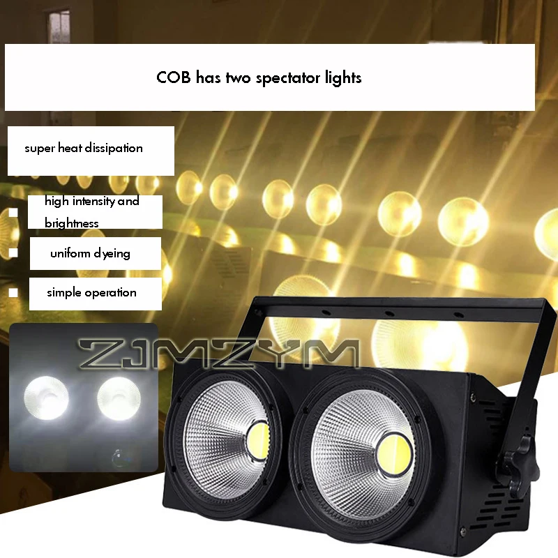 220W LED Stage Light 2IN1 COB Cool Warm White แสงน้ําท่วม Blinder แสงงานแต่งงานบาร์ DMX Stage Lighting Disco Bar