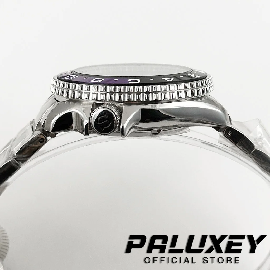 42 مللي متر 007 NH35 SKX ساعة حافظة أسود أرجواني GMT الحافة مع سوار S تاج ل NH34 NH35 NH36 NH38 NH70 NH72 حركة 28.5 مللي متر الطلب