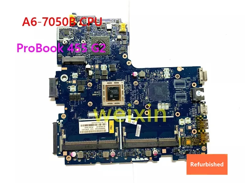 

Refurbished FOR HP 455 G2 Laptop motherboard 773073-001 773073-601 773073-501 LA-B191P A6-7050B CPU 100% fully test mainboard