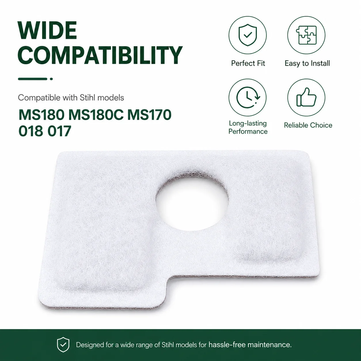 25Pcs 2-Layer Air Filter For Stihl MS180 MS170 018 017 MS180C Chainsaw Replaces 11301240800 3074501 WYA-71 Replacement Parts Kit