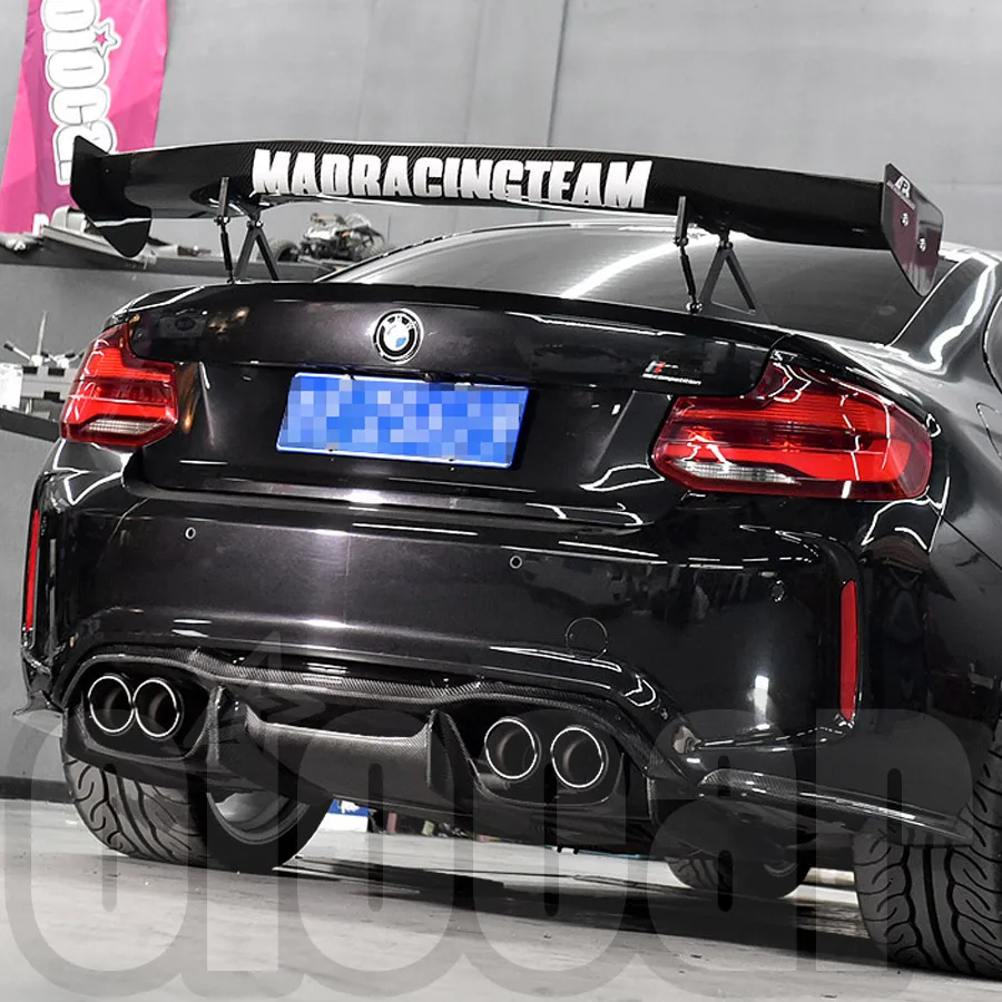 oiomotors High Quality PSM Style Carbon Rear Diffuser Kit 4PCS for BMW F87 M2 M2c