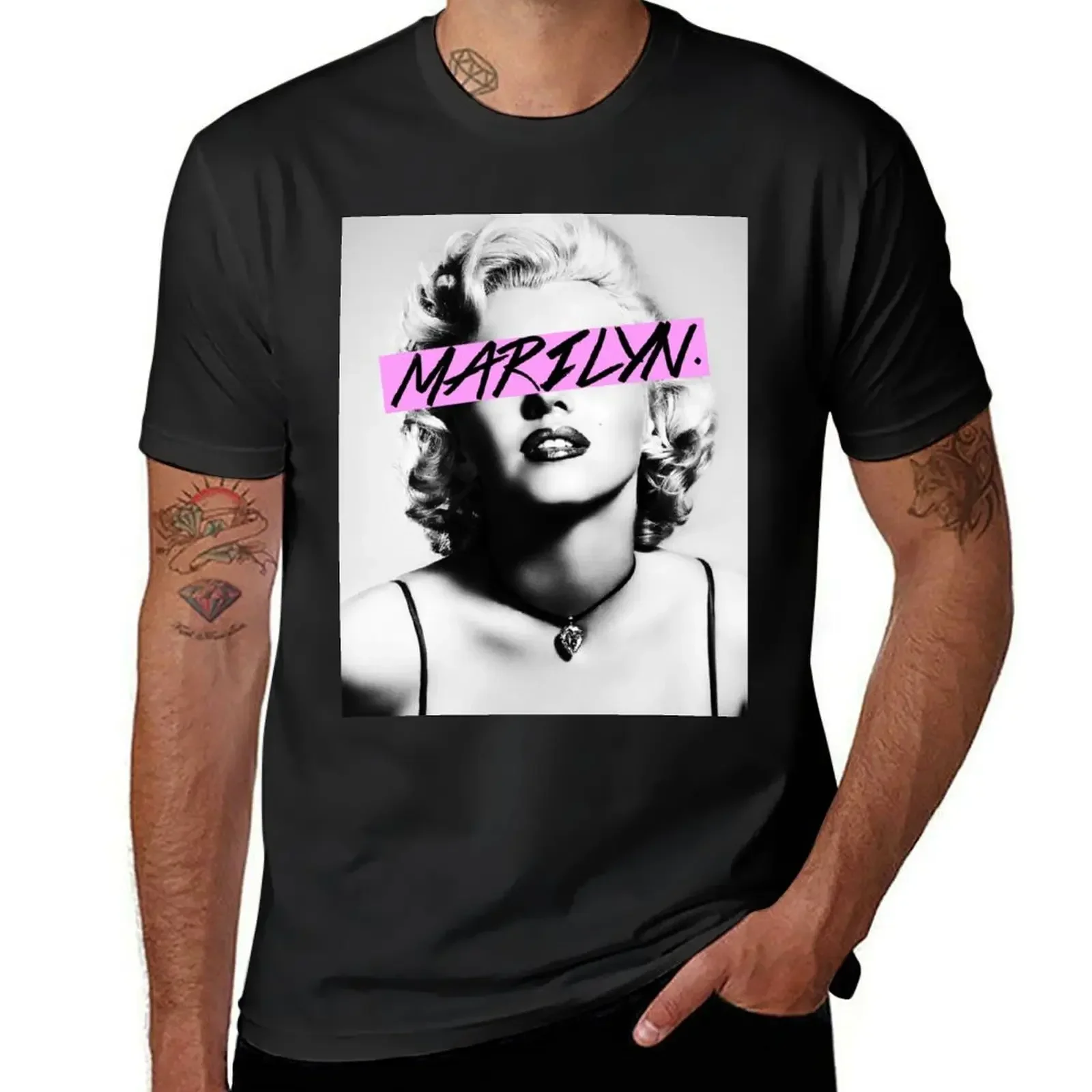 

Marilyn. T-Shirt quick-drying anime clothes oversized Men's clothing