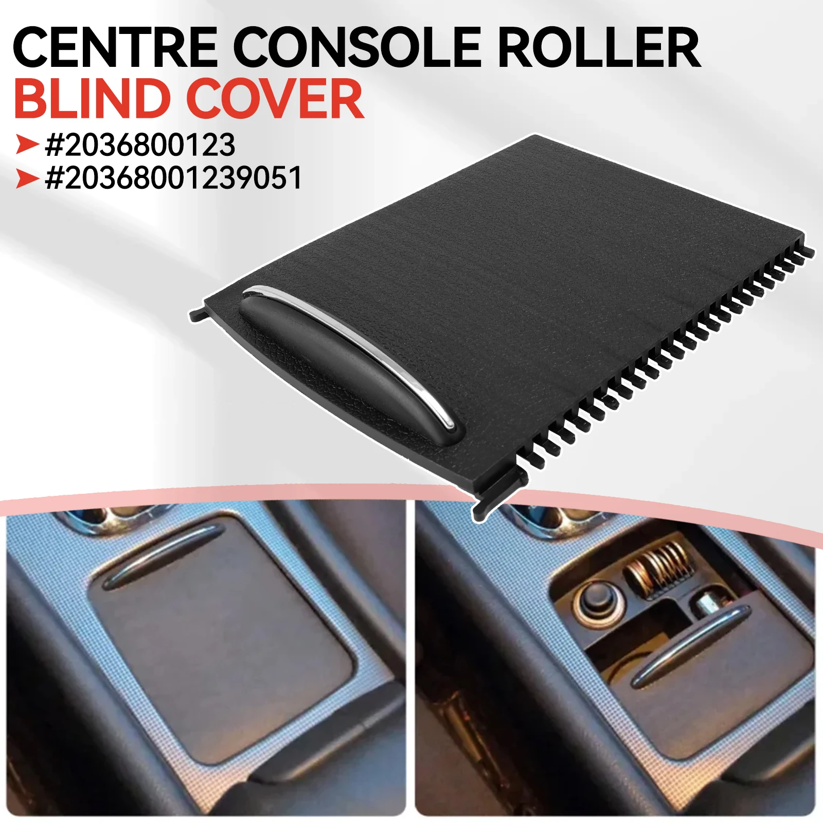 2036800123 سيارة مركز وحدة التحكم انزلاق مصاريع حامل الكأس لوحة المياه غطاء الأسطوانة صالح لمرسيدس بنز C الفئة W203 2000-2007