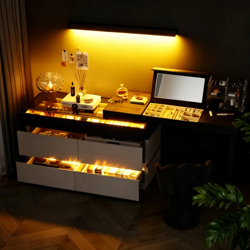 Portable Nail Table Manicure Secretary Triple Nail Desk Professional Nails Table Salon Beauty Institute Jacuzzi Ogrodowe