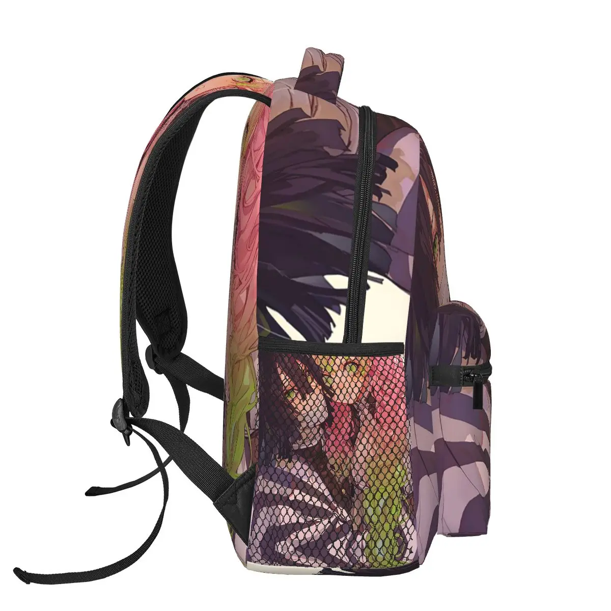 Mitsuri kanroji e iguro obanai mochilas meninos meninas bookbag crianças sacos de escola dos desenhos animados portátil bolsa de ombro