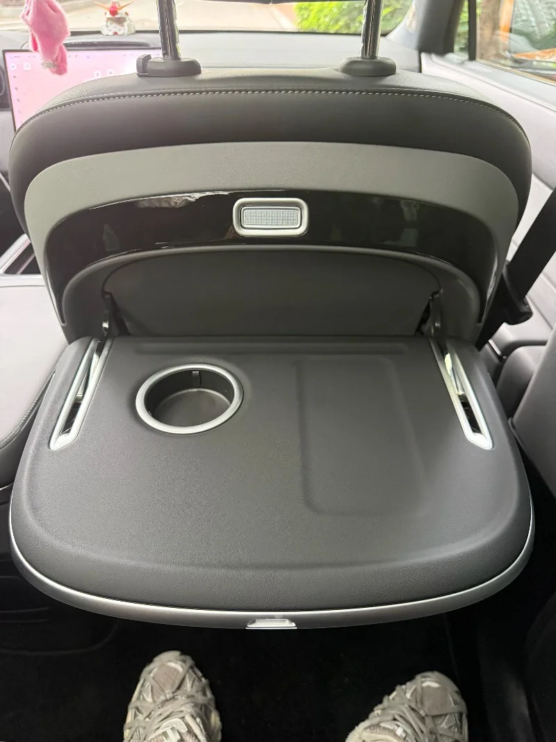 For Zeekr 9X 2025 2026 Car Seat Back Small Table Foldable Adjustable Laptop Desk with Atmosphere Light Modified Accessories detail image 10