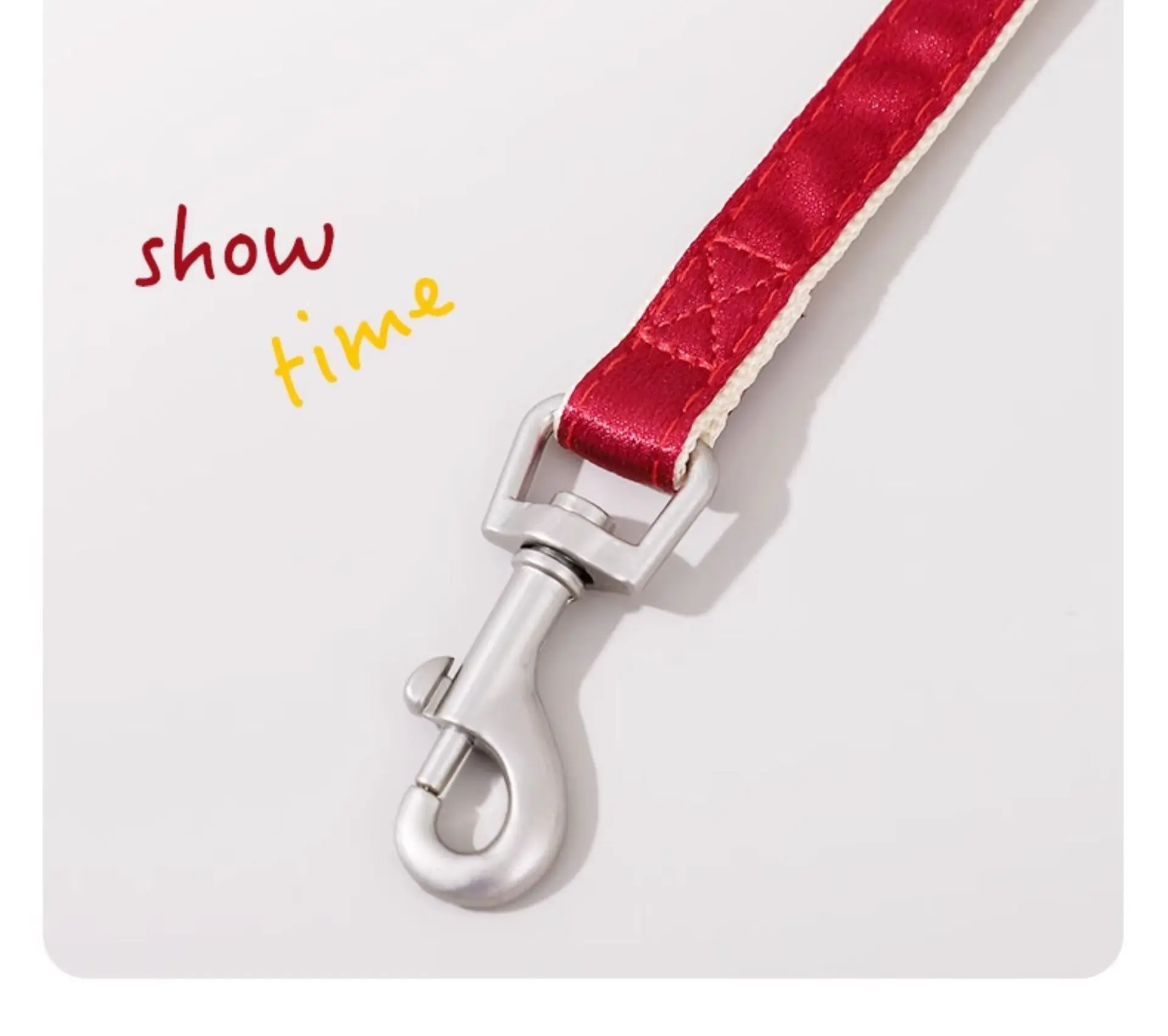 1 Stück 120cm Katzengeschirr-Set mit Großer Schleife, Niedliches Haustier-Brustgeschirr für Spaziergänge im Freien, Atmungsaktiver Weicher Sicherheitsgurt für Kleine Hunde und Kätzchen – Detail 6
