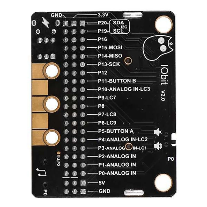 2 шт. Micro: Плата расширения бит IOBIT V2.0 Горизонтальная переходная пластина Microbit Entry для начальной и средней школы