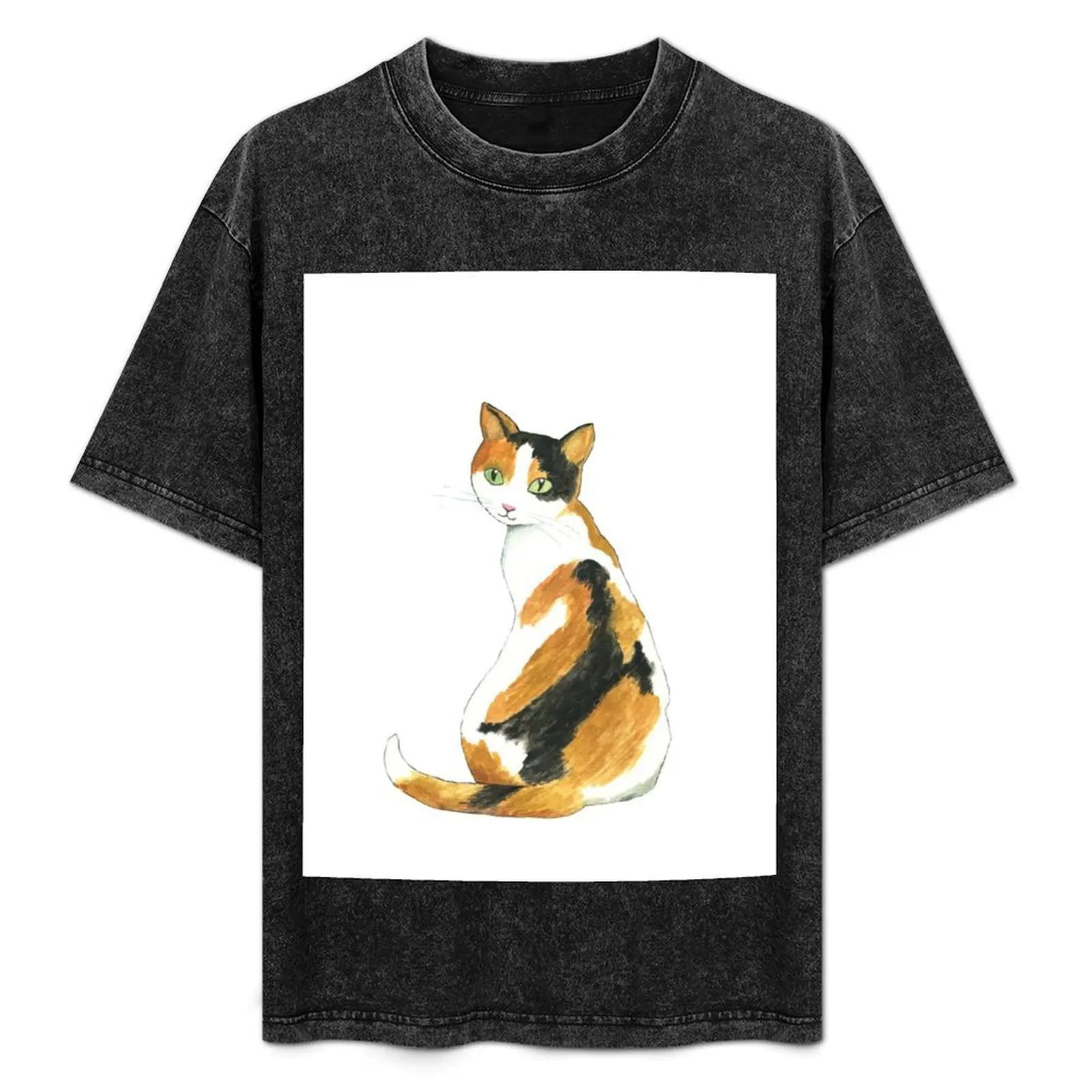 

Calico Cat T-Shirt oversize t-shirts man boys whites valentines clothes kawaii clothes men t shirts high quality