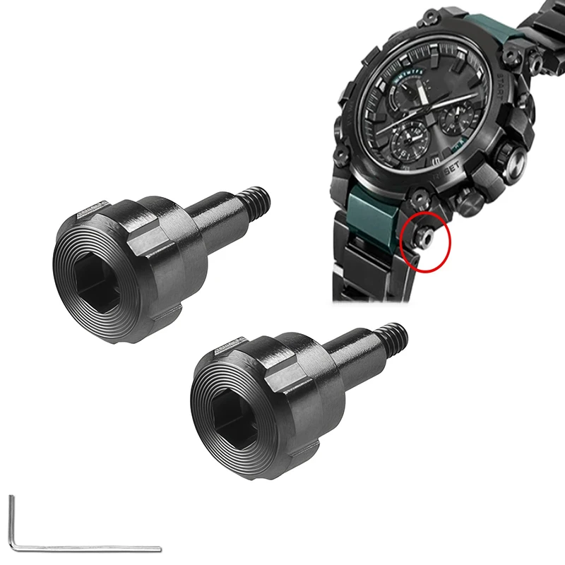 Watchband Screw for Casio Undead Bird Series MTG-B3000 Side Screw Strap Connecting Rod Side Nut Accessories Watch Accessories
