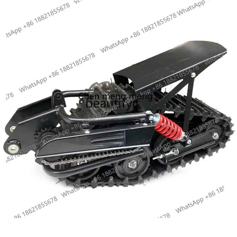 scn8617 GY  Modified Snow Two-Wheel Off-Road Motorcycle Accessories Rubber Track Wheel Sled Board Driving Wheel