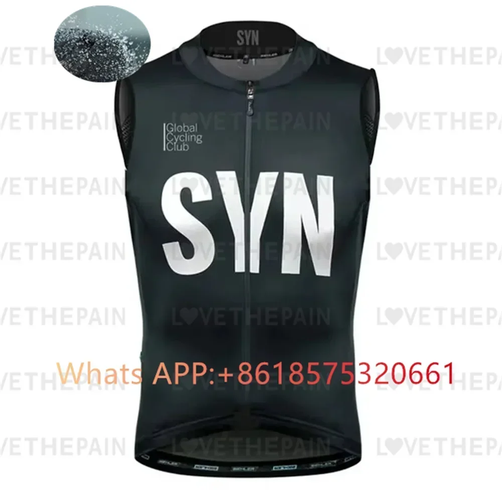 cycle New SYN Cycling Vest Windproof Sports Run Vest Road Bike Sleeveless Cycling Jersey Summer Sleeveless Windproof Vests