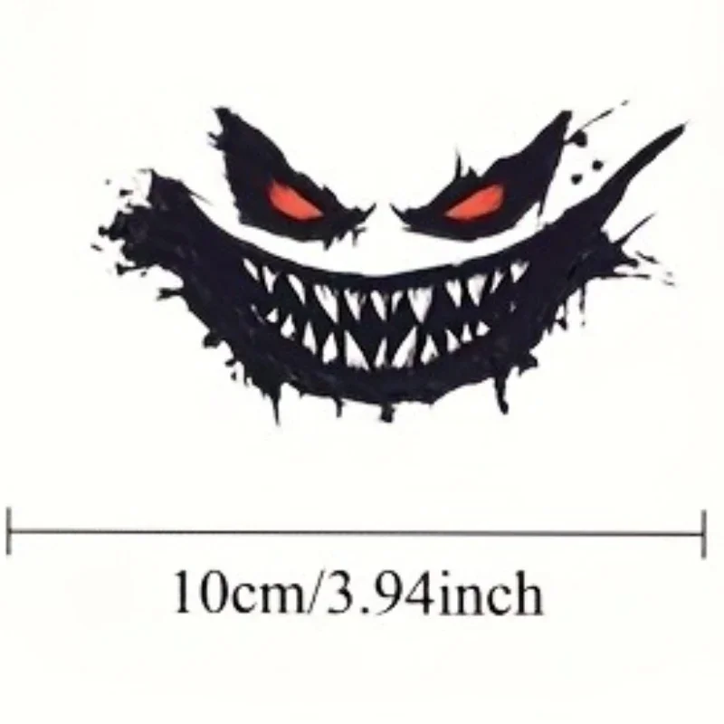 قطعة واحدة من ملصق الفينيل Sinister Grin - ملصق منفعل للسيارات وأجهزة الكمبيوتر المحمولة وألواح التزلج - مثالي لعشاق الفن القوطي والظلام #3