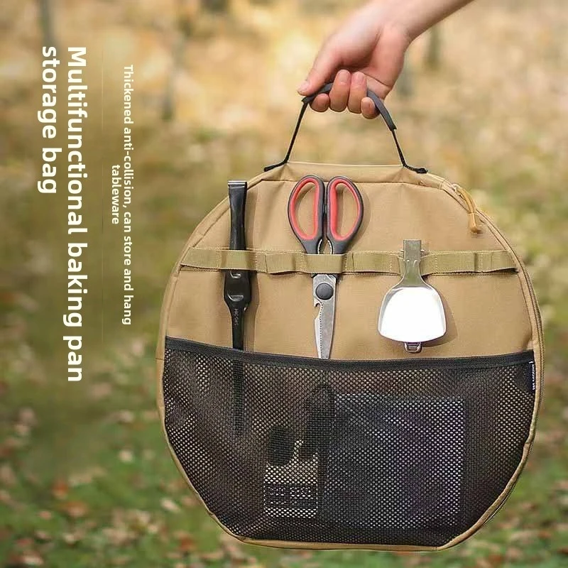 New Large Thickened Protective Storage Bag for Outdoor Camping baking Pans, Suitable for Maifan Stone baking Pans, Frying Pans,