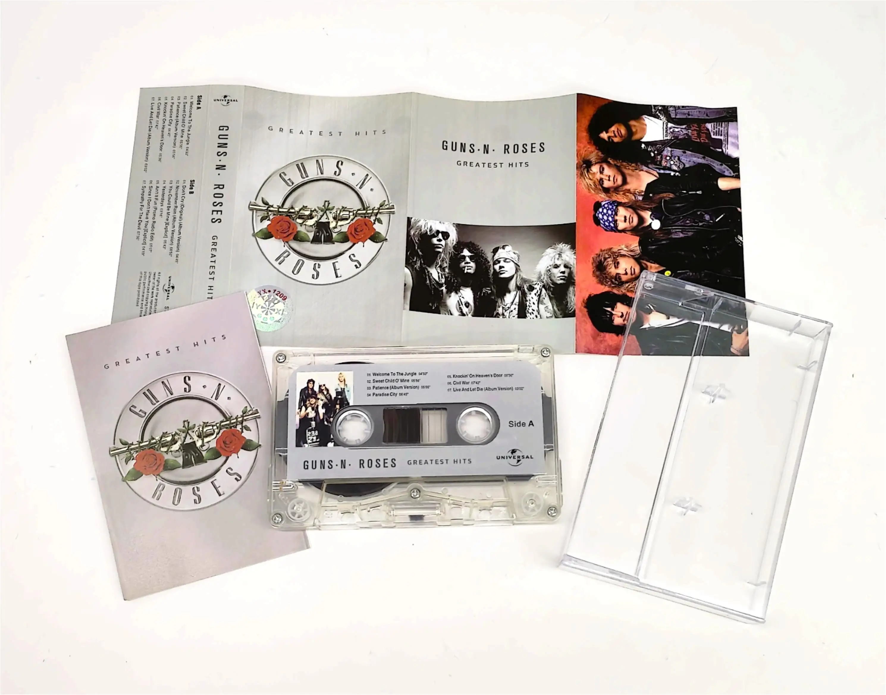 Clássico rock guns n' roses slash música fita maiores sucessos álbum novembro chuva cassetes cosplay gravador walkman soundtracks caixa