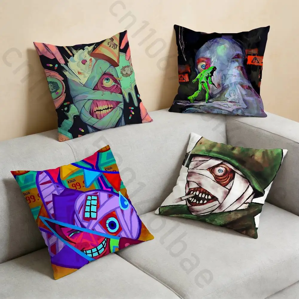 

Game Mouthwashing Creative pillowcase casual style decoration, suitable for home decoration (excluding pillow core)