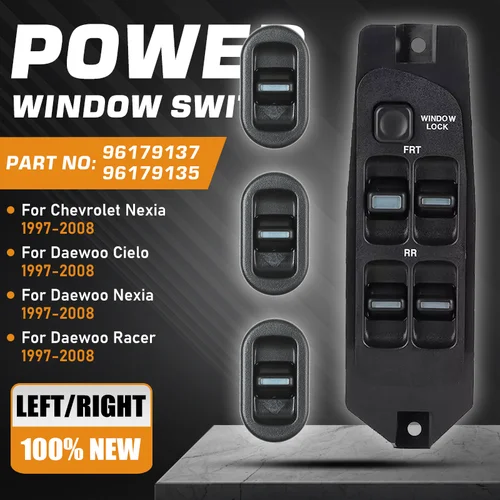Imagen 1 del producto Botón maestro del interruptor de Control de ventana de coche para Chevrolet Nexia Daewoo Cielo Heaven LeMans Nexia Pointer Racer 1997-2008 96179137