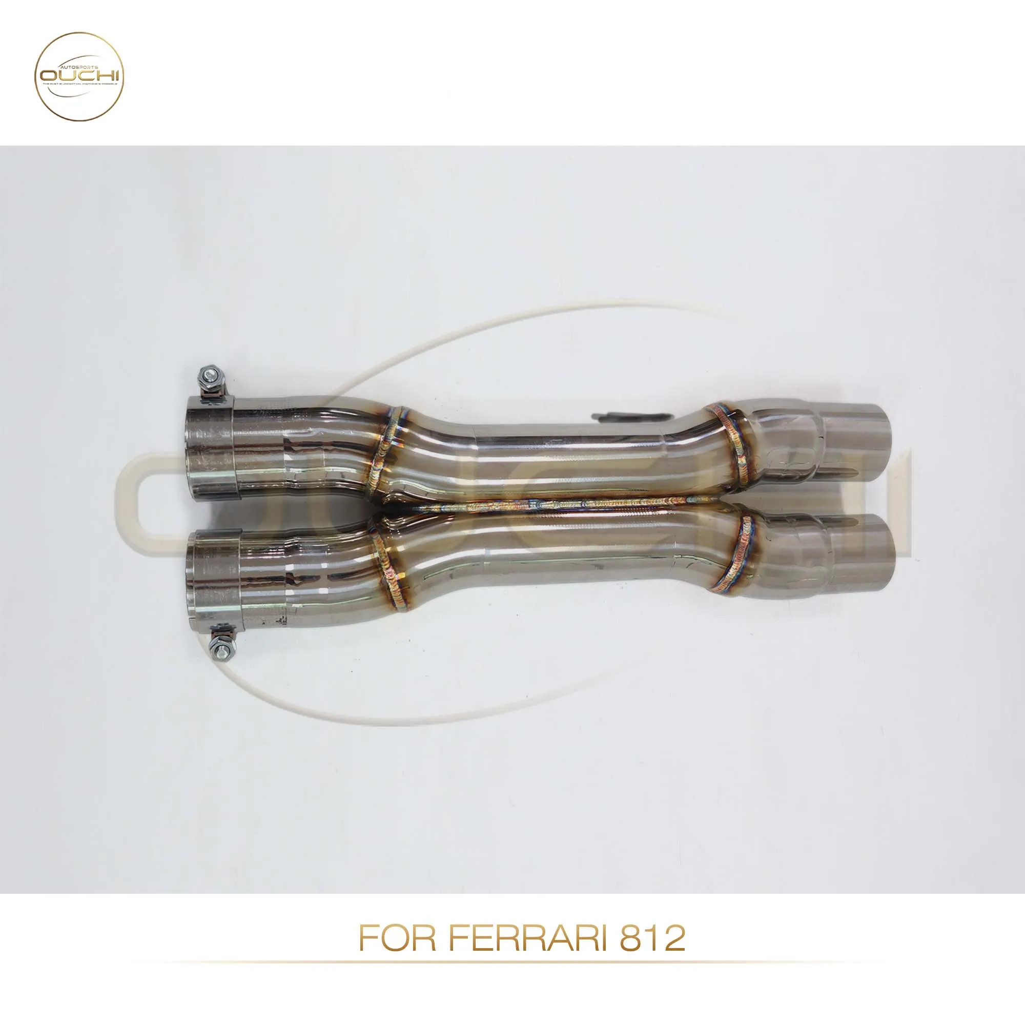 

High Performance X Pipe For Ferrari 812 OUCHI Stainless Steel Car Exhaust Good Heat Dissipation Lossless Installation